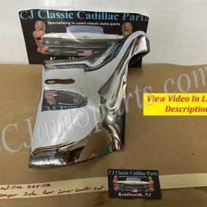 OEM 1961 Cadillac Deville Eldorado Fleetwood RIGHT PASSENGER SIDE REAR LOWER BUMPER END #1474697